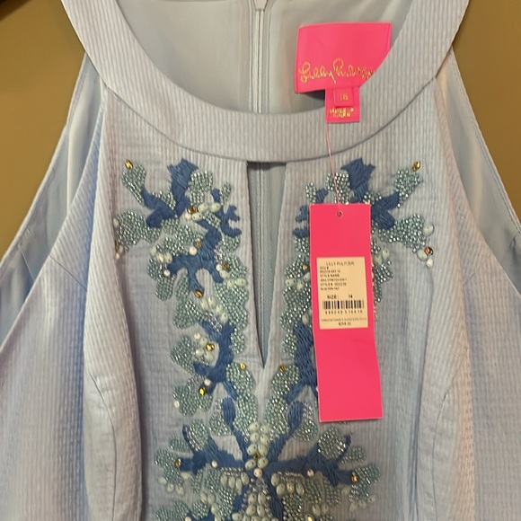 NWT Lilly Pulitzer Beaded Jena Stretch Shift. SIZE 16 - Picture 4 of 6